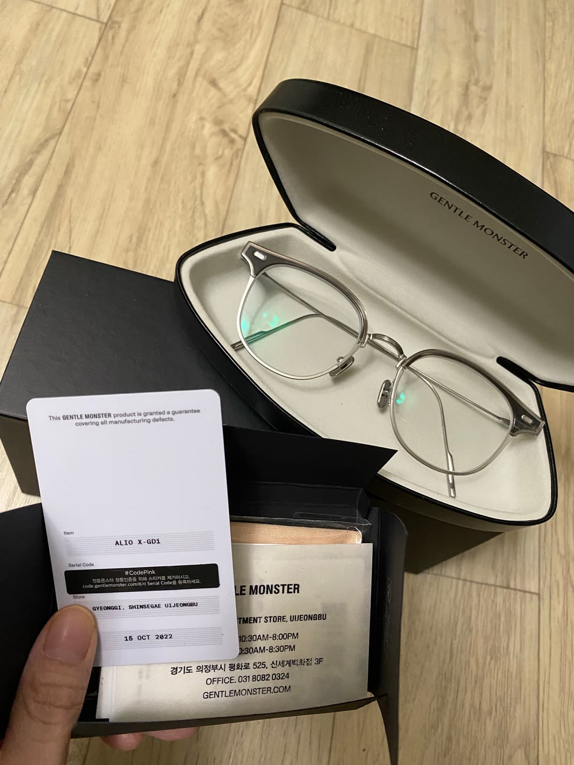 젠틀몬스터 알리오x gd1 그레이 마블컬러 상품이미지2