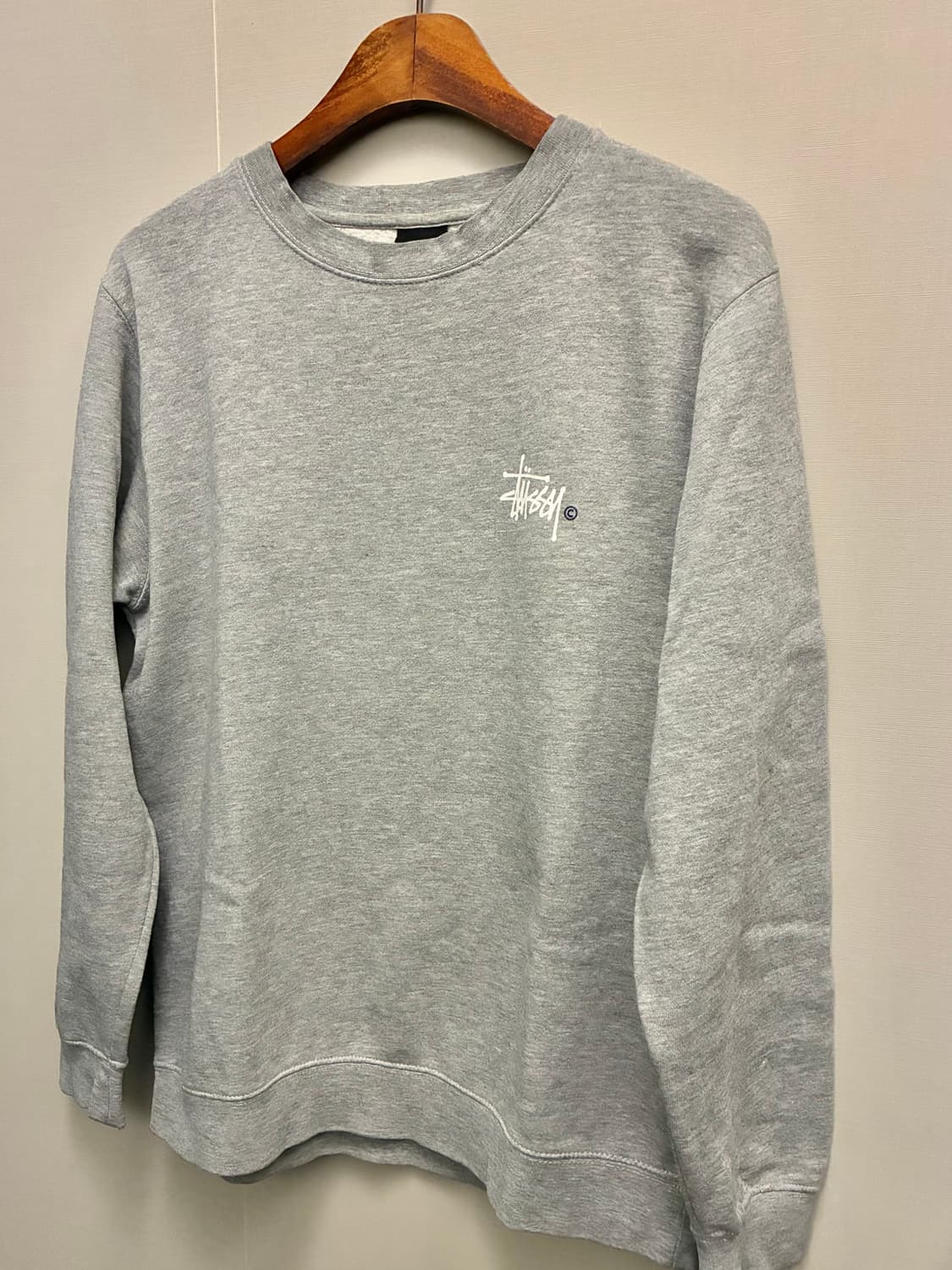 (M)Stussy 스투시 베이직 헤비코튼 리버스위브 맨투맨 스웻셔츠 상품이미지2