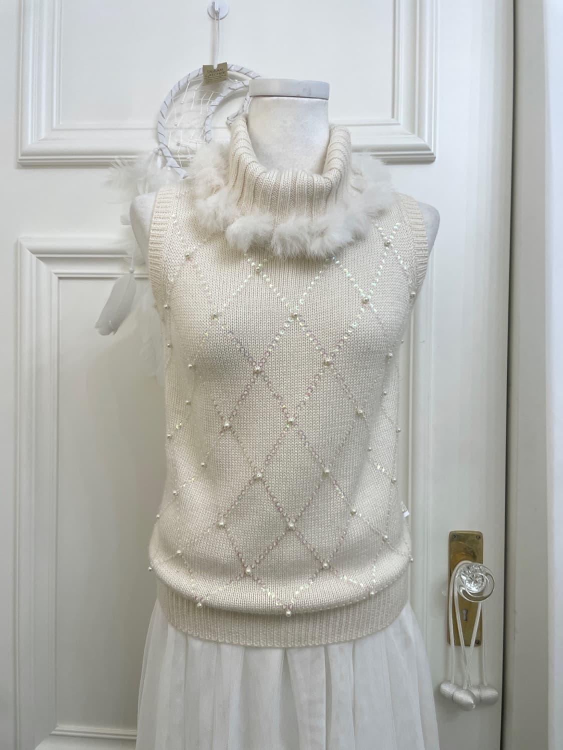 KUMIKYOKU ivory lace bolero cardigan&ivo 상품이미지7