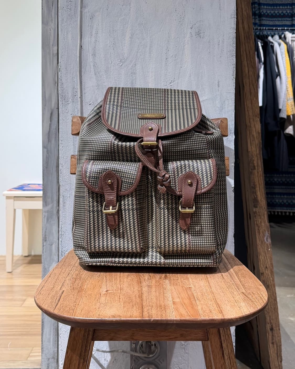 폴로 랄프로렌 글렌 체크 보스턴 백팩 상품이미지2