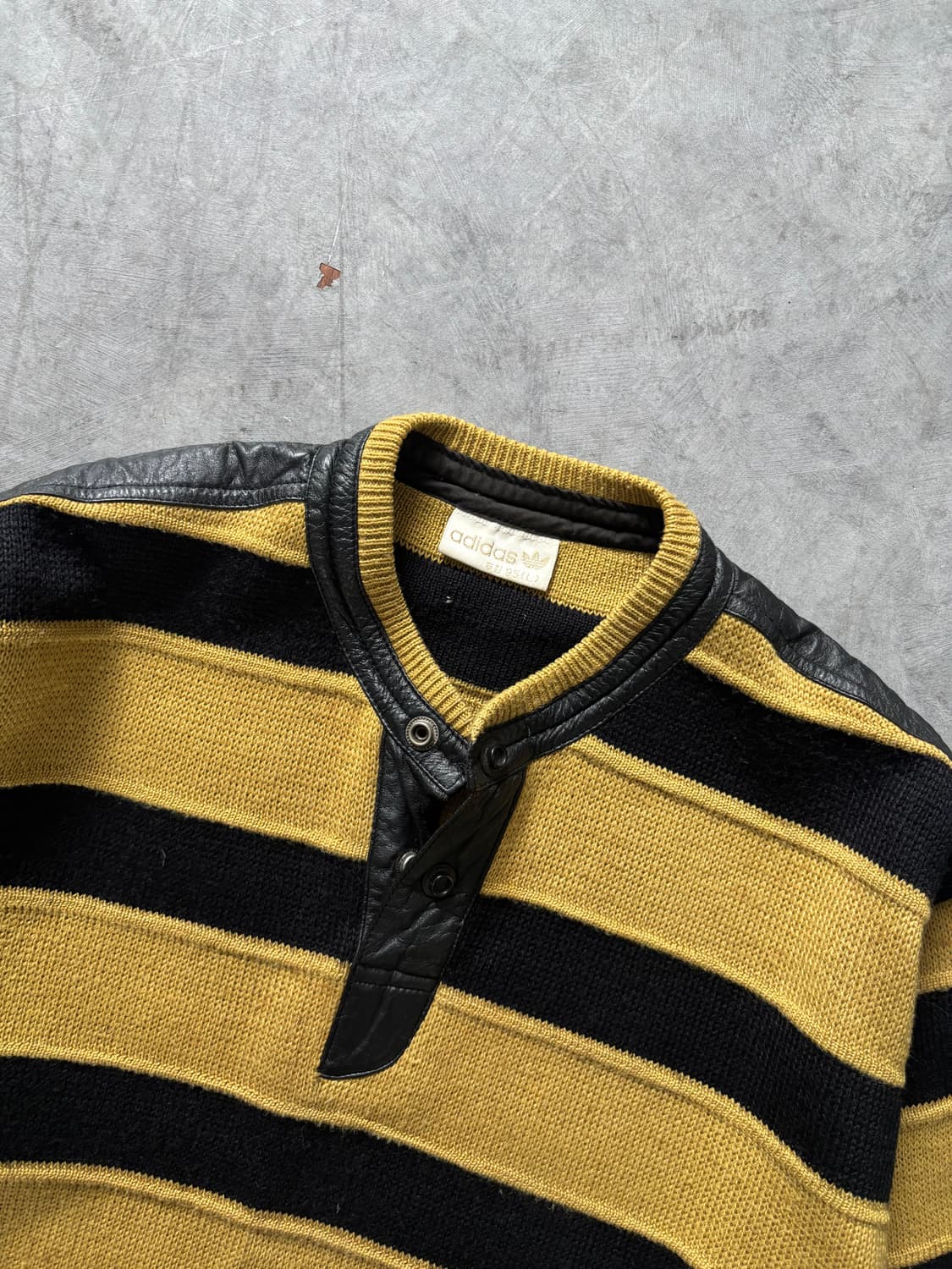 Adidas 아디다스 레더 스트라이프 울 니트 상품이미지2