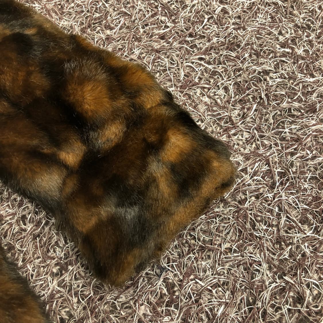 빈티지 브라운 페이크 퍼 자켓 실측 상품이미지3