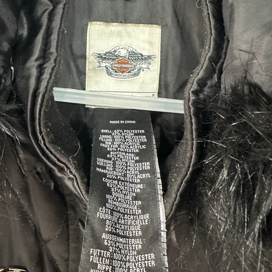 할리데이비슨 퀼팅 조끼 여성M 상품이미지5