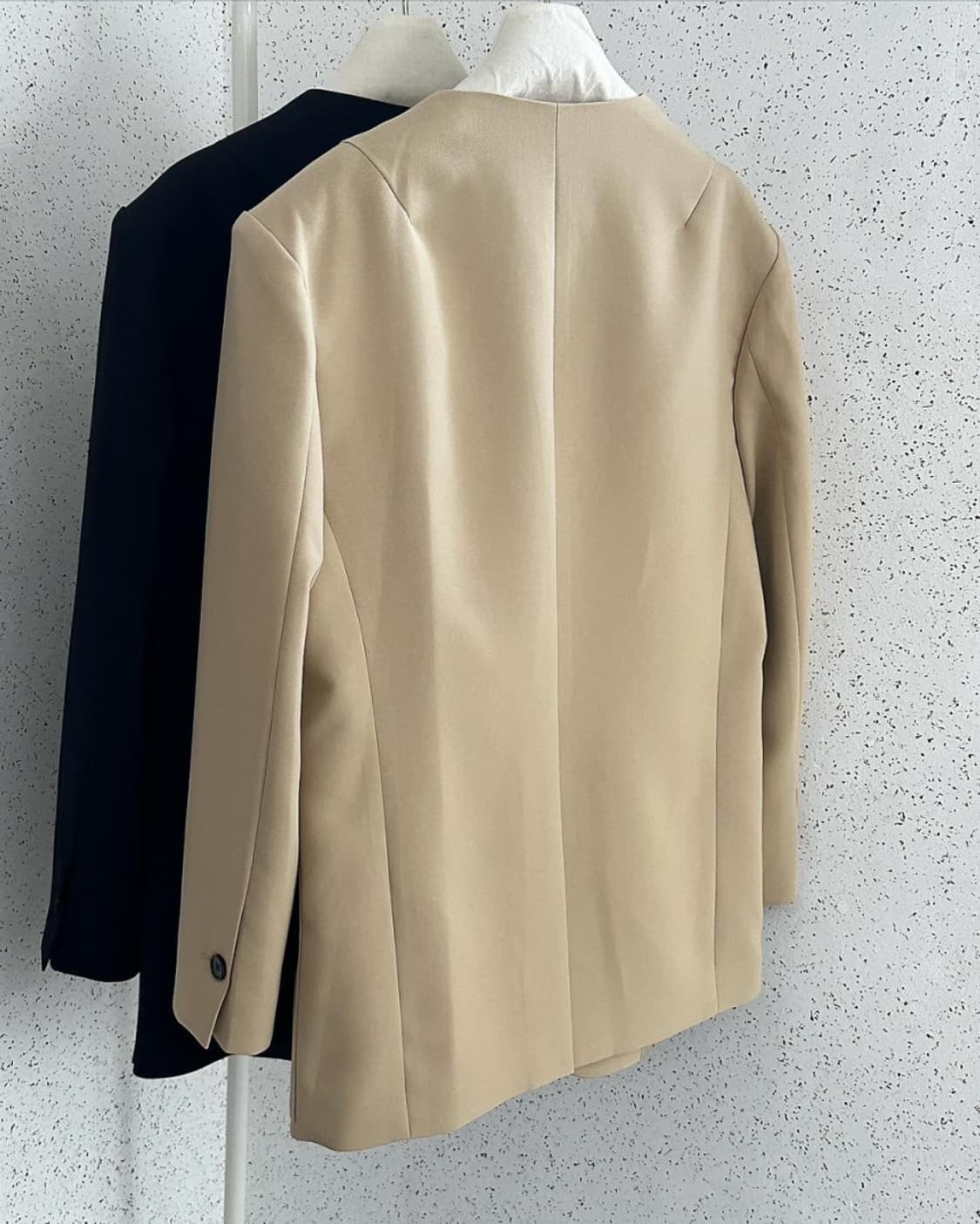 노카라 베이지 블레이저 자켓 상품이미지5