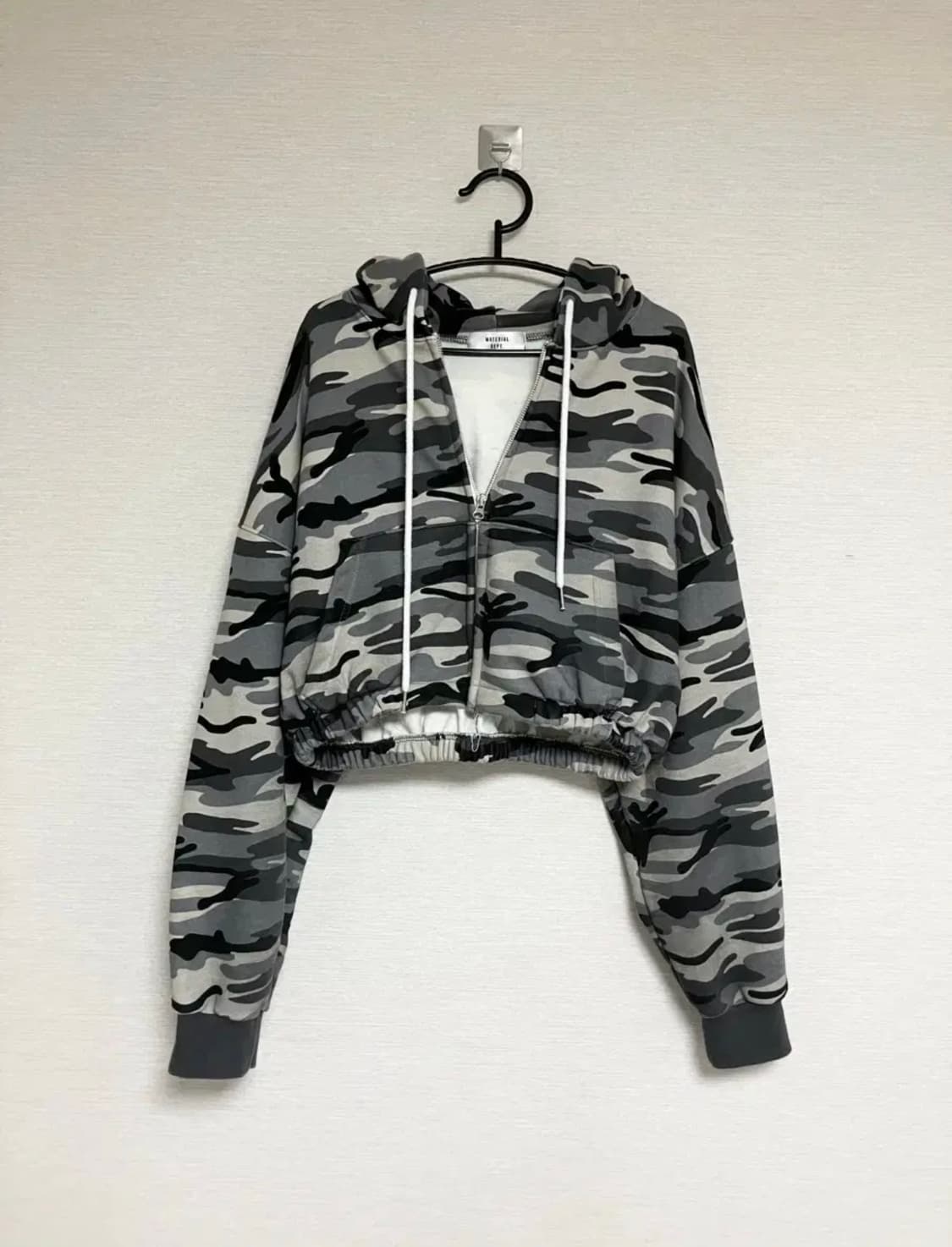 카모 크롭 후드집업 카모 투웨이집업 밀리터리 베메클 상품이미지1