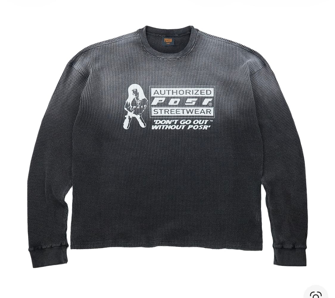 포져 오버다이드 와플 티 페이디드 블랙 XL 상품이미지1