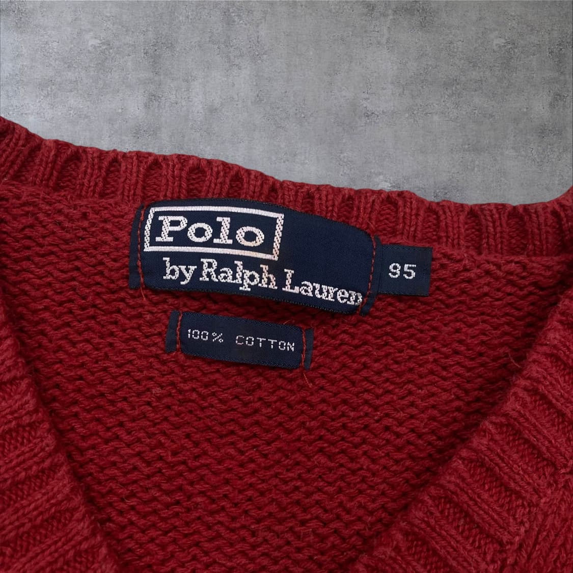 폴로 랄프로렌 포니 스몰 로고 레드 니트 상품이미지3