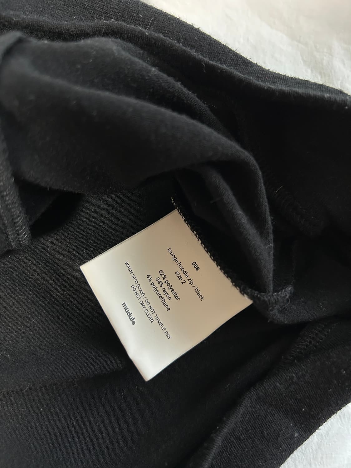 mudule lounge hoodie zipup black 상품이미지2