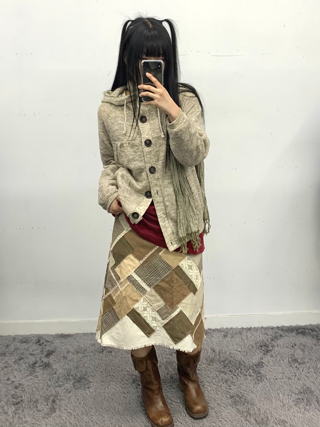 Heart market 모리 후드 가디건 상품이미지3