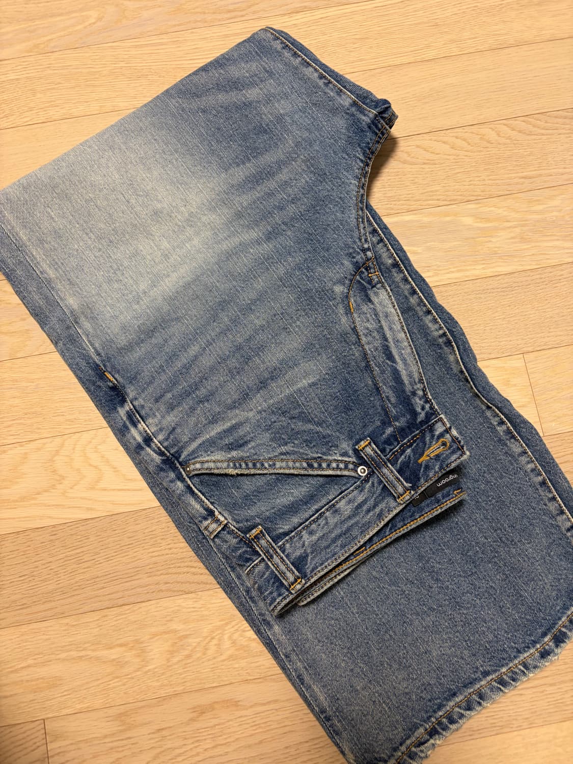 해칭룸 Wide Jeans Blue 판매합니다. 상품이미지4