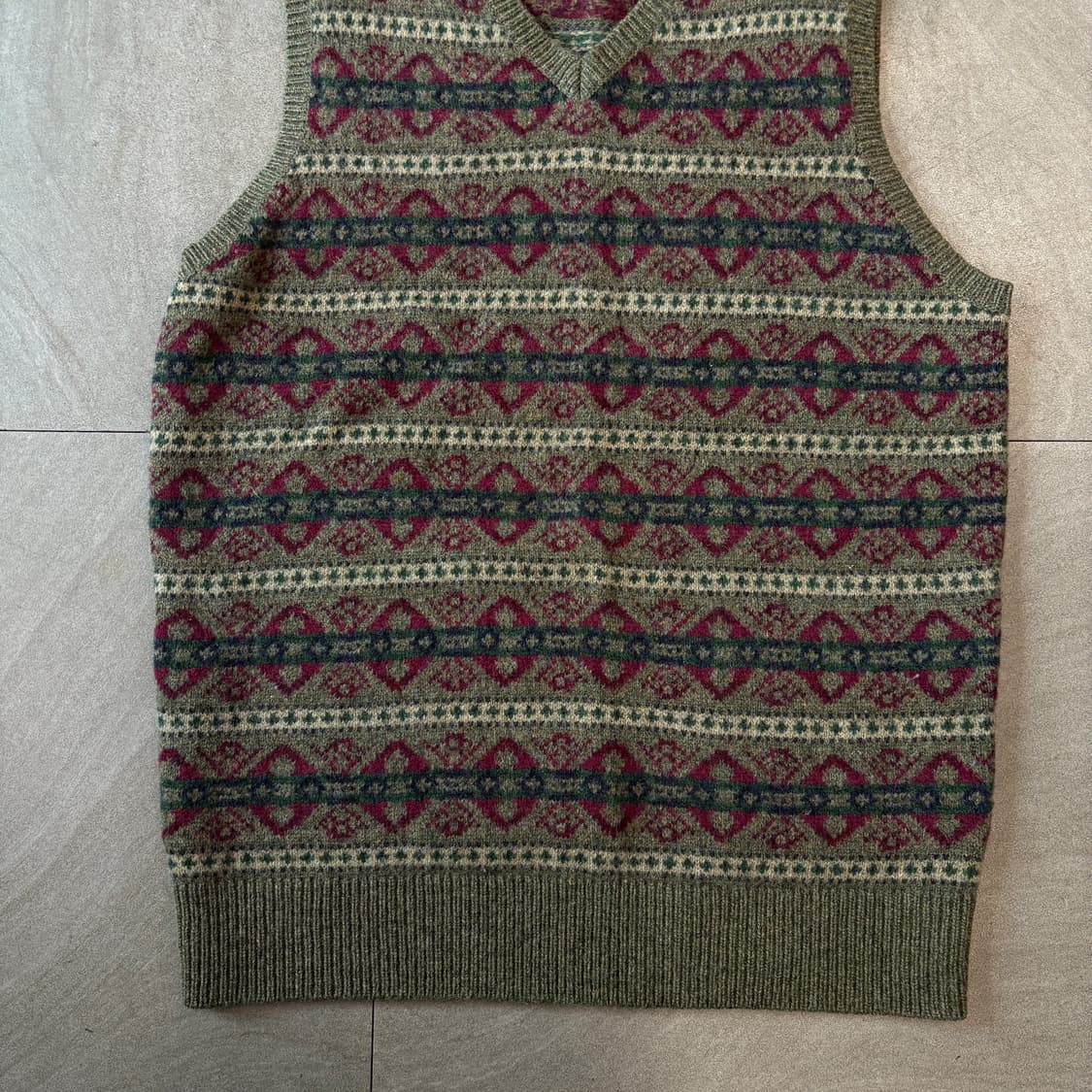 폴로 정품 페어아일 니트 조끼 상품이미지4