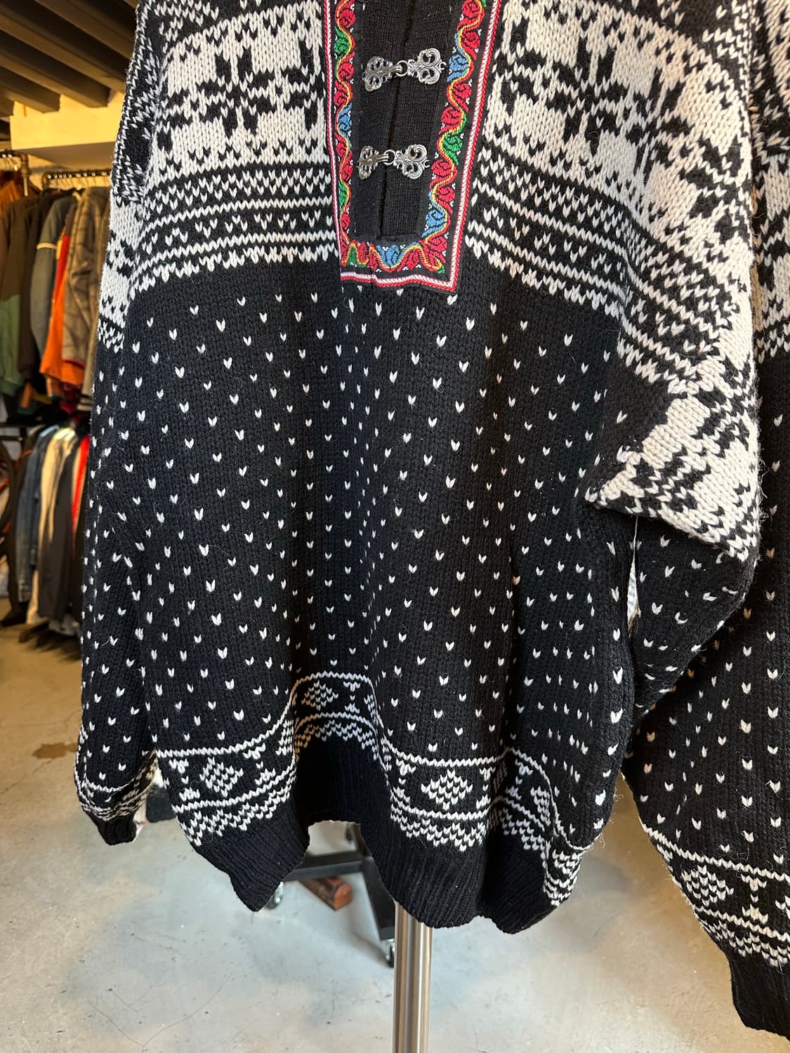 노르웨이 헤비 울 노르딕 스웨터  상품이미지4