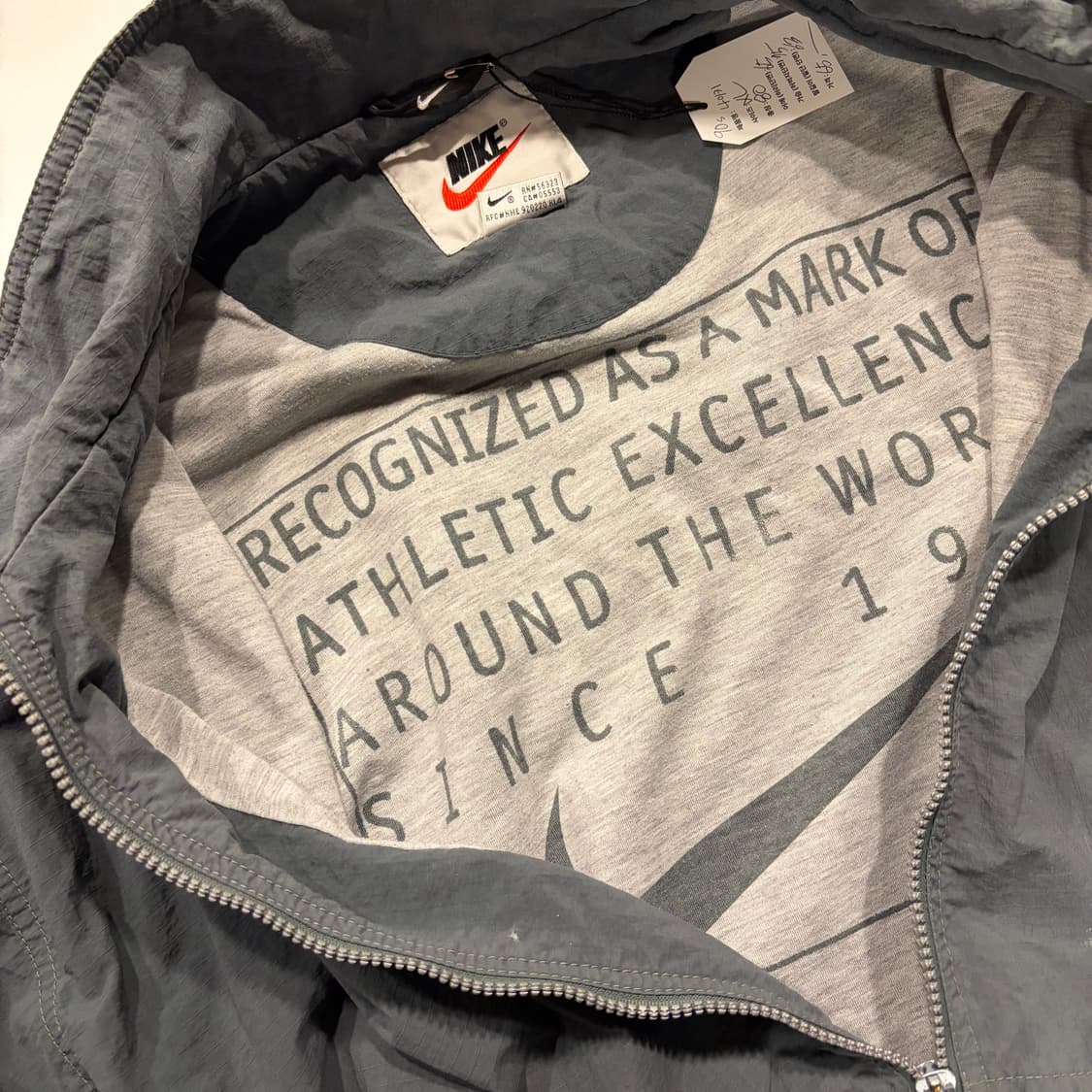 [XL] 90s 나이키 빈티지 저스트두잇 바람막이 그레이 C649 상품이미지4