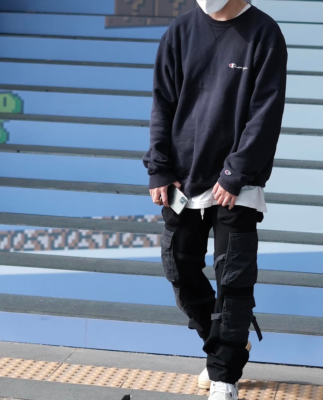 챔피온 80s USA 빈티지 스웻 맨투맨 네이비 상품이미지1