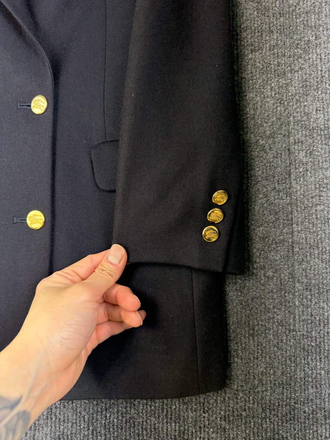 버버리 금장버튼 더블 블레이저 상품이미지2