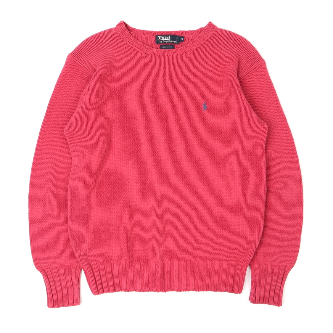폴로 랄프로렌 다크 핑크 라운드 니트 상품이미지1