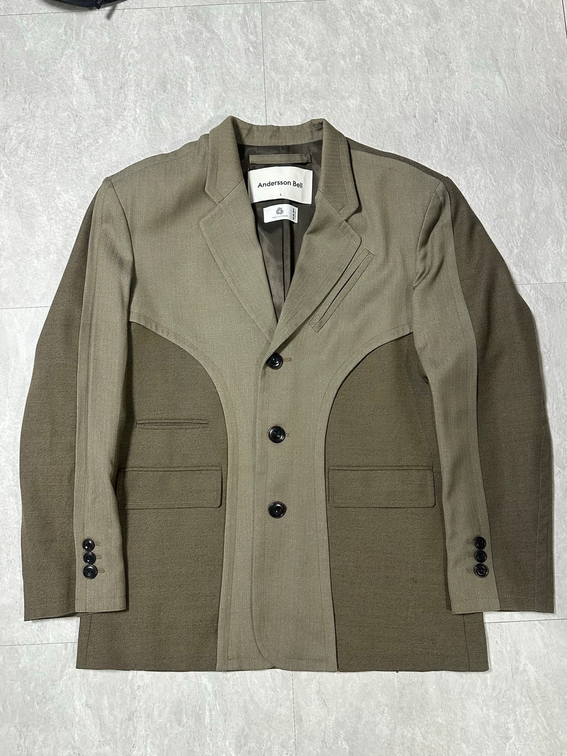 앤더슨벨 토템 22 콘트라스트 울 자켓 L 상품이미지2