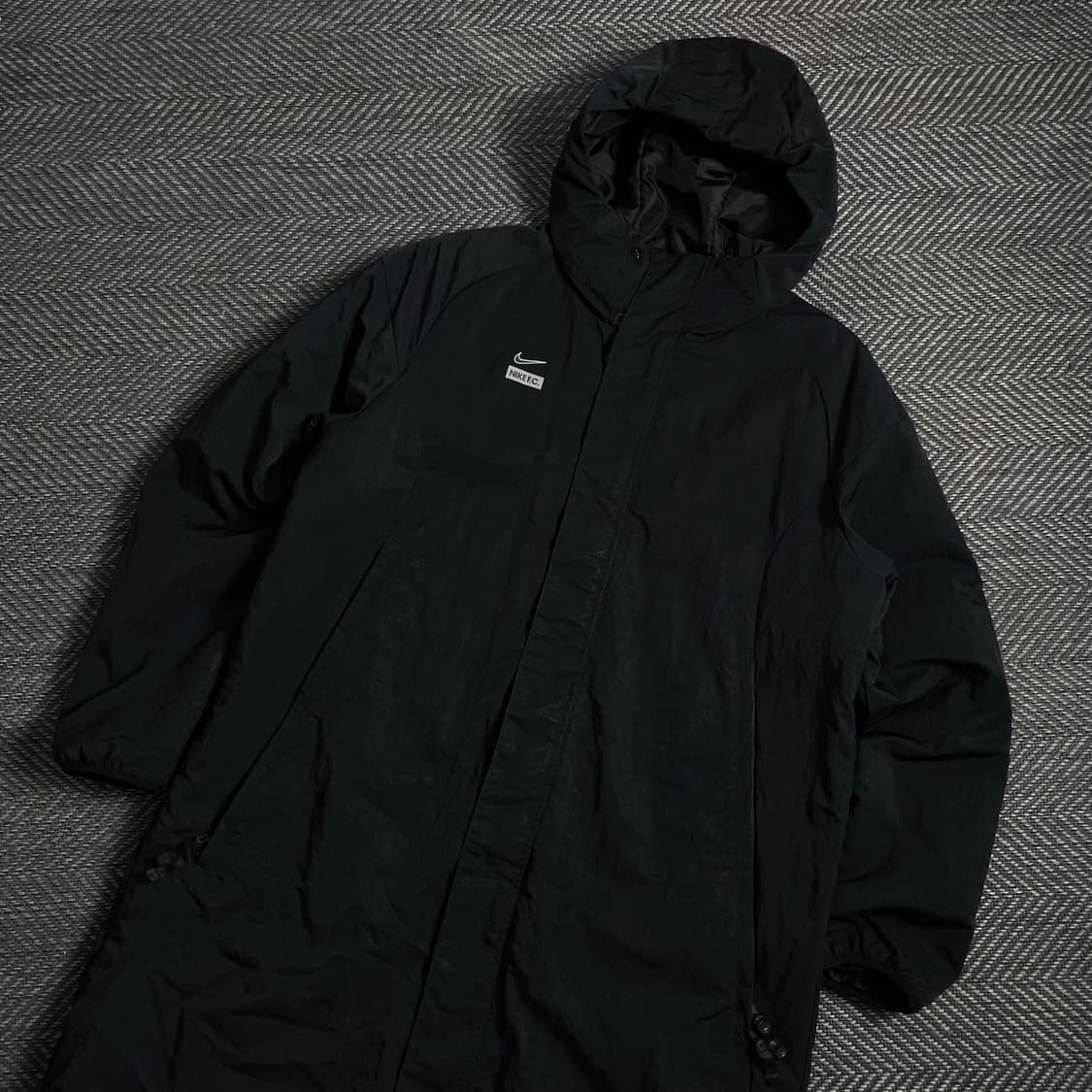 나이키 F.C 풋볼 벤치 롱 패딩 점퍼 블랙 y 4542 상품이미지1