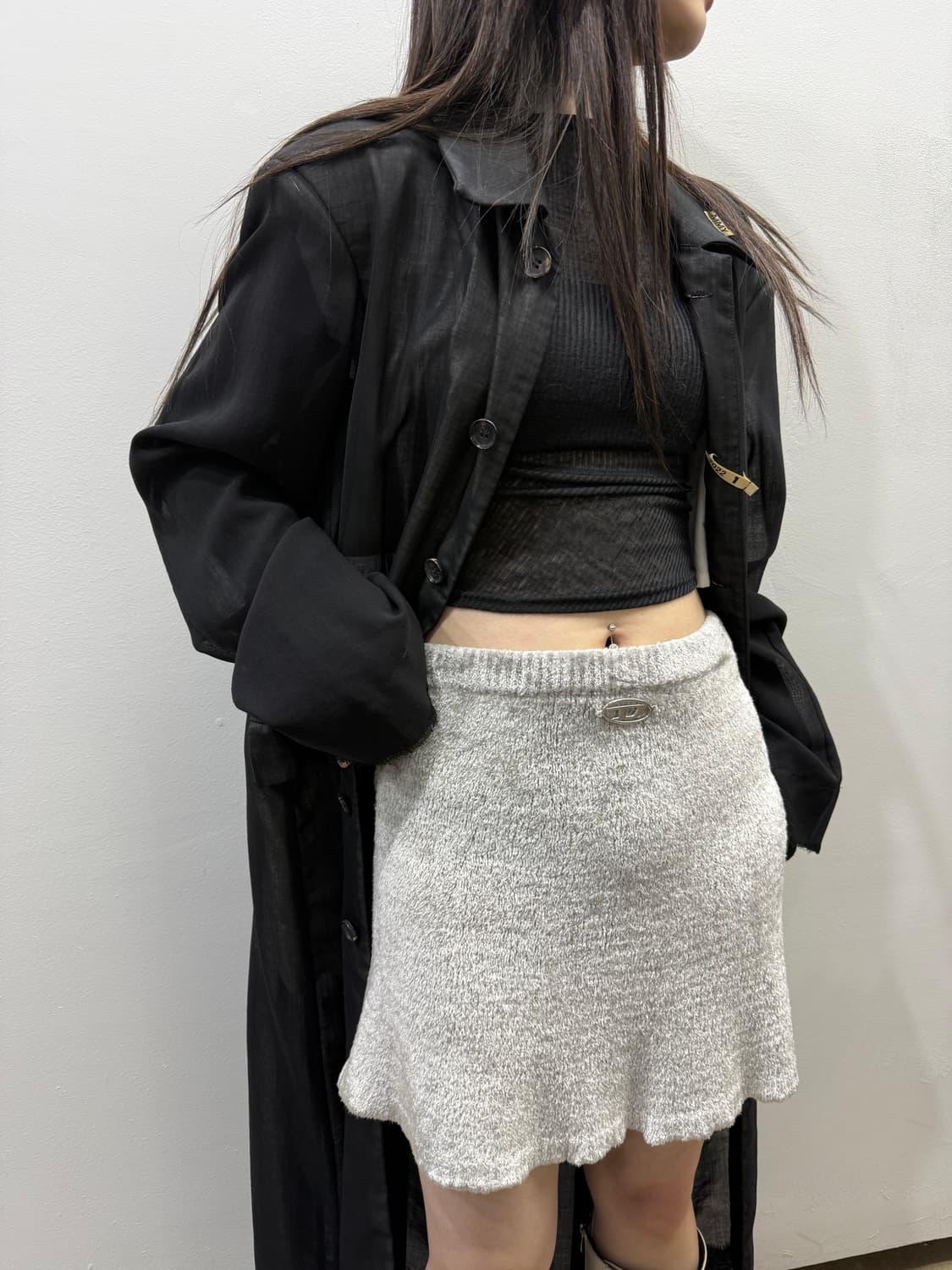 디젤 신형 D로고 숏타입 스커트 상품이미지7