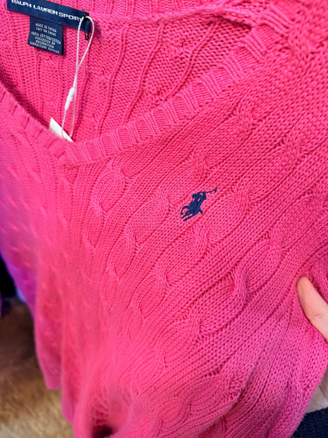 Polo Ralph Lauren 폴로 랄프로렌 핫핑크 니트 상품이미지5