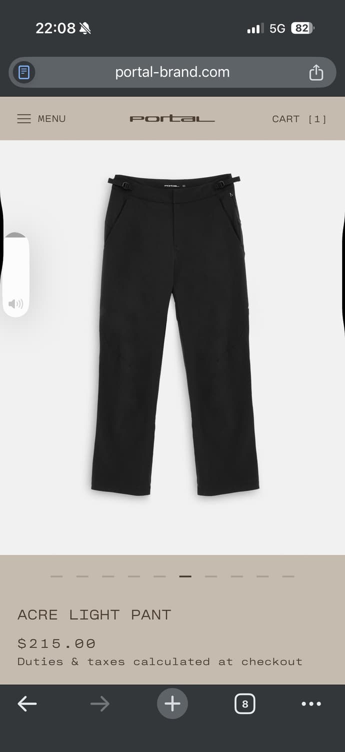 Portal Acre Light Pant BlackBeauty [L] 상품이미지2