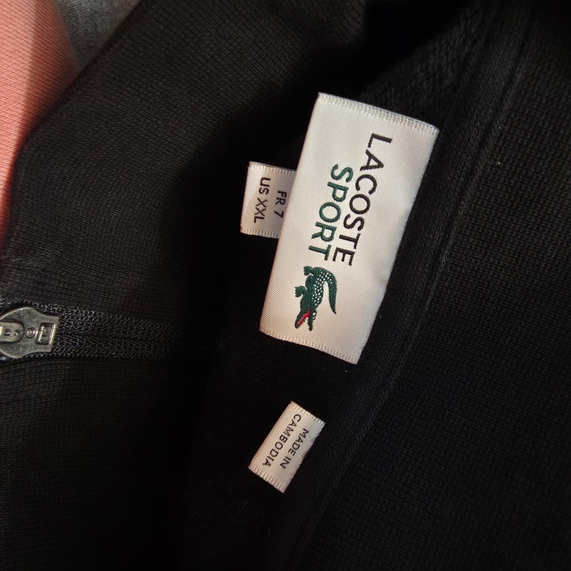 (XXL)라코스테 집업 자켓 블랙 상품이미지4