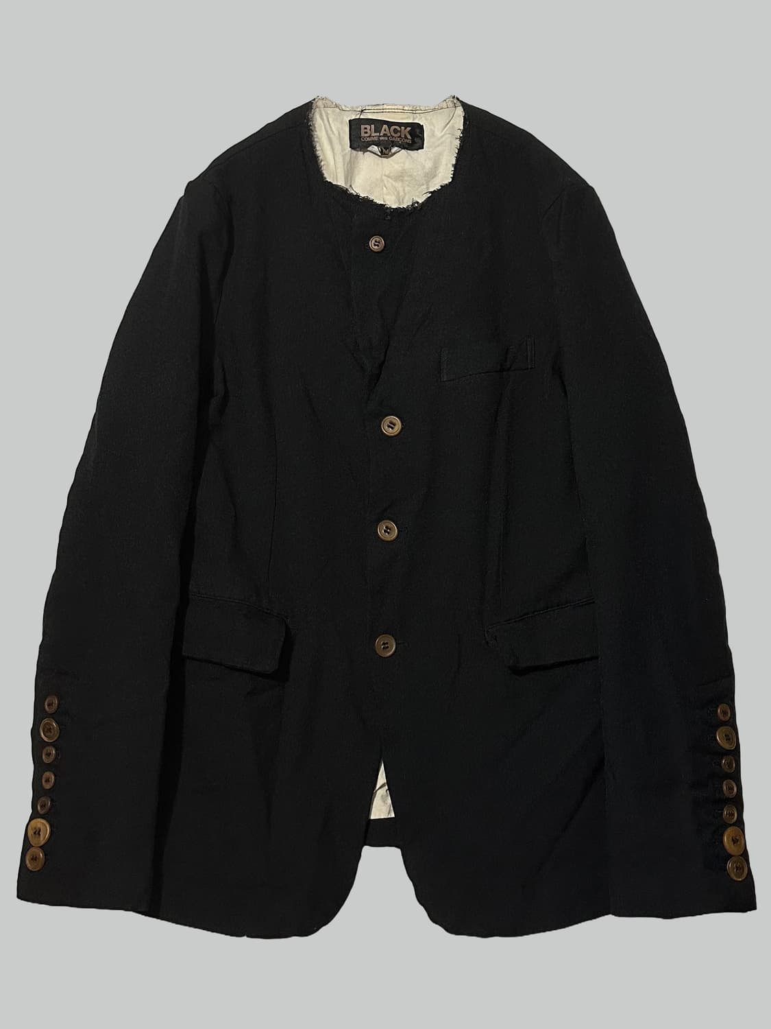 꼼데가르송 블랙 카라리스 블레이저 상품이미지1