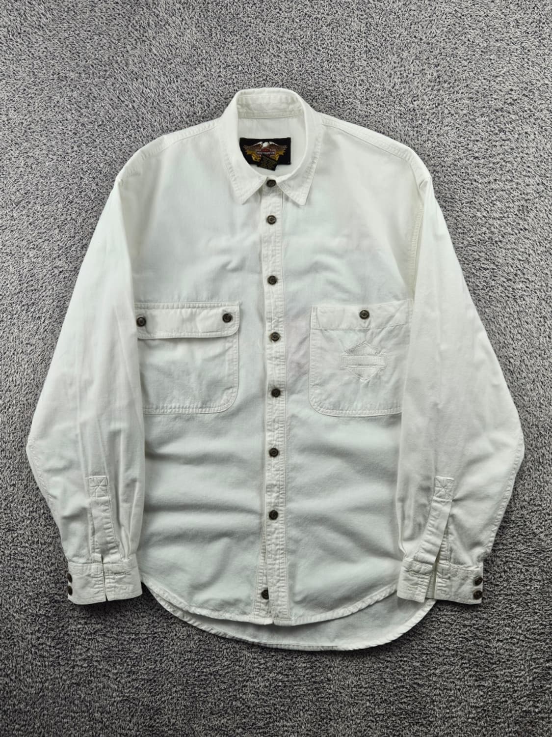 할리데이비슨 바앤실드 포켓 화이트 셔츠 ( S ) / 11494 상품이미지2