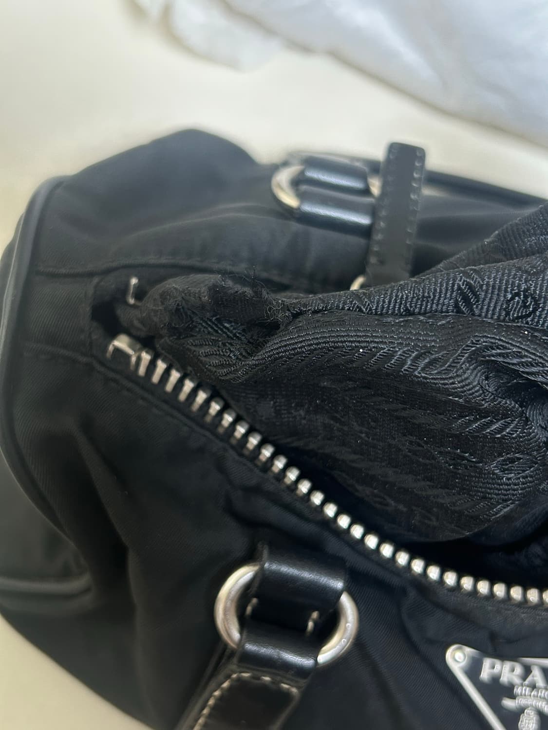 (정품) PRADA 프라다 가방 테스토 미니 토트백 숄더백 바게트백 상품이미지6