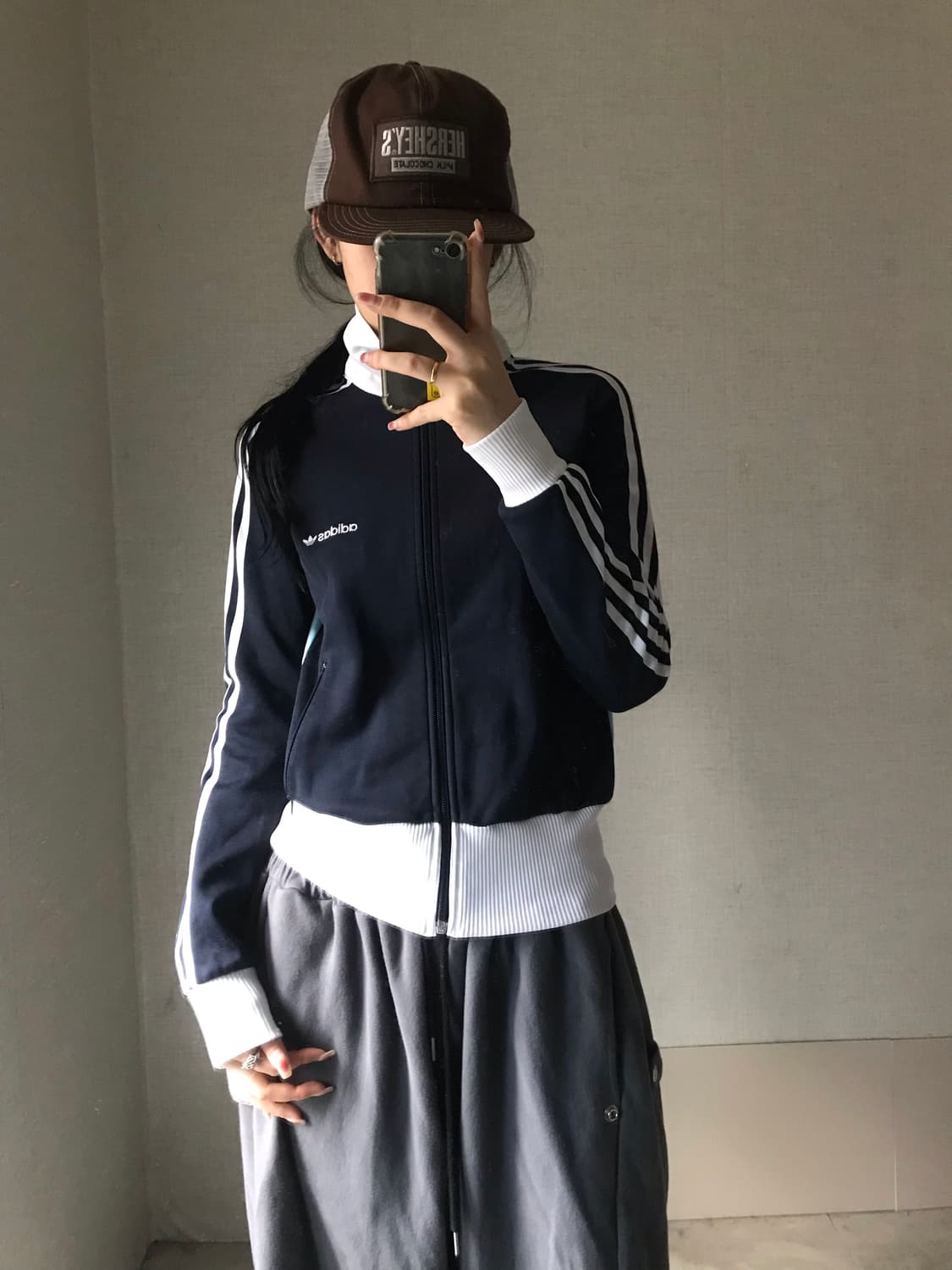 아디다스 네이비 연하늘 베켄바우어 져지 상품이미지2