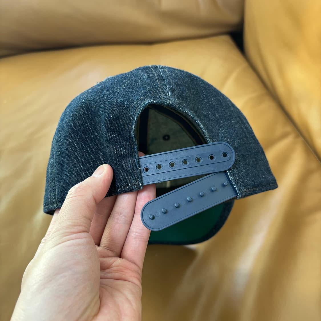 RRL 더블알엘 랄프로렌 폴로 데님 6패널 볼캡 모자 (Denim) 상품이미지7