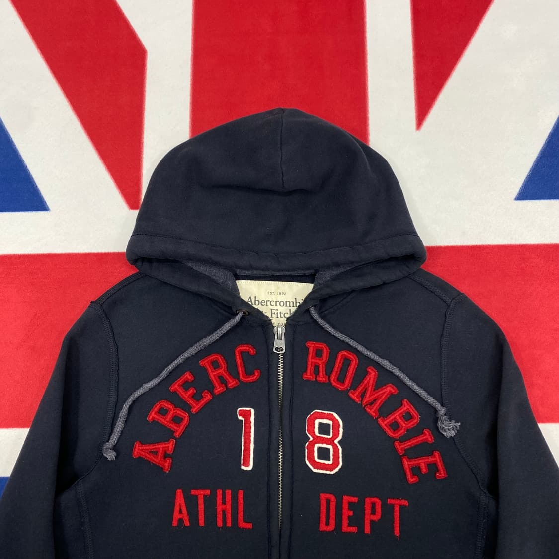 아베크롬비 디스 후드집업 M 실측 L  상품이미지3
