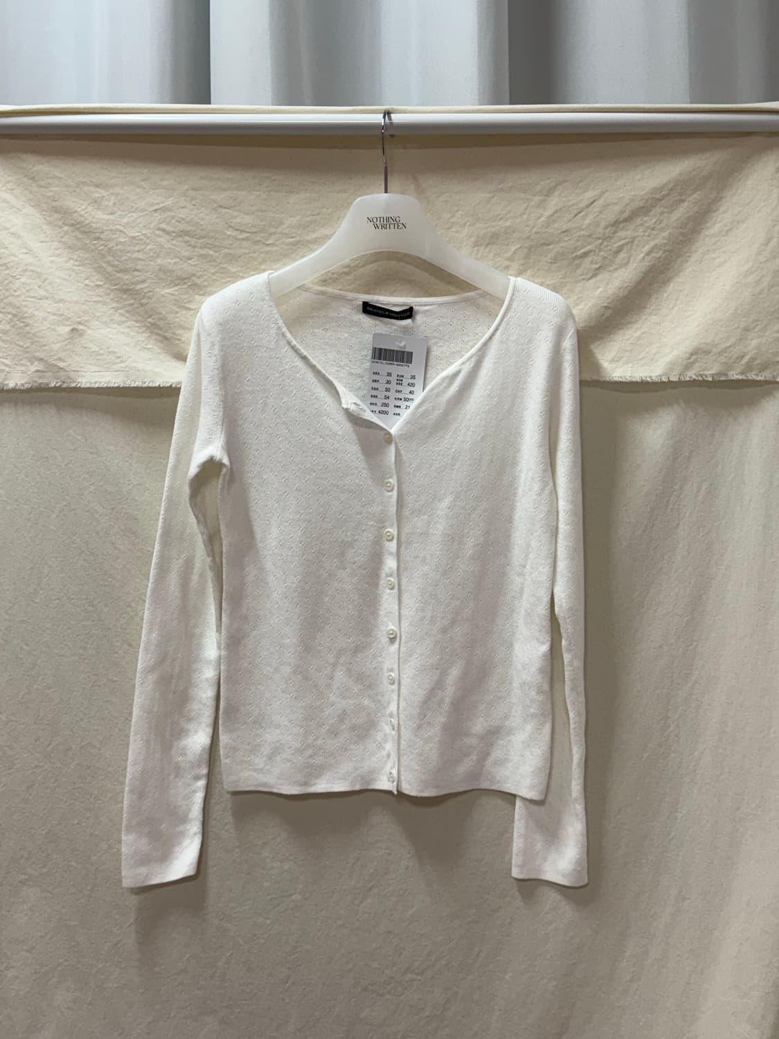 브랜디멜빌 펀칭 가디건white 상품이미지1