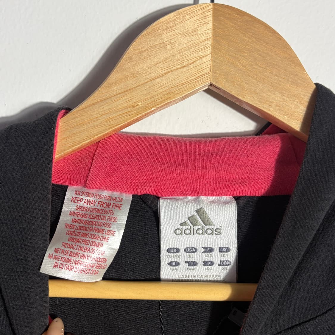 아디다스 블랙 후드집업 (무료배송) 상품이미지3