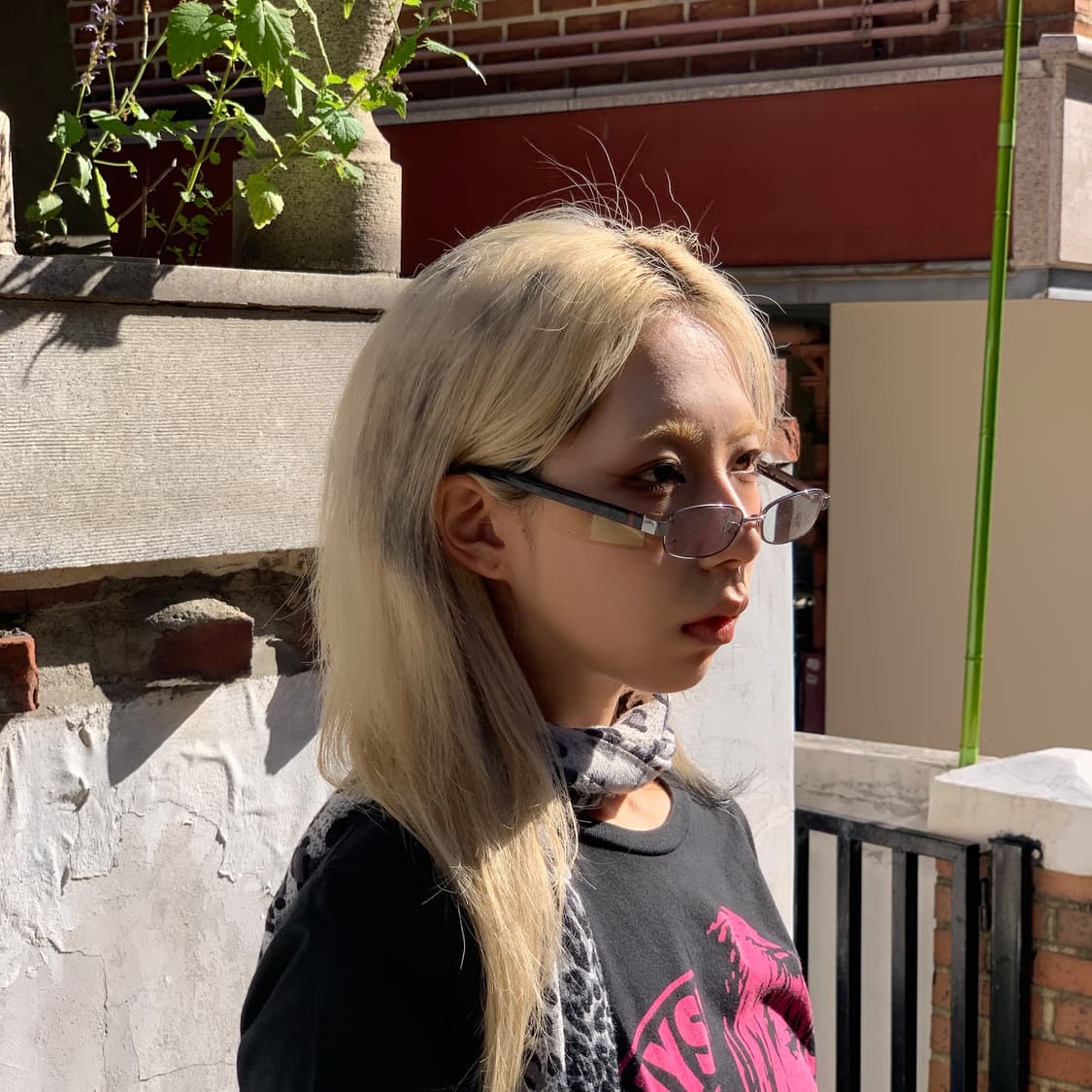 Gucci (구찌) 사이드 셰리 라인 메탈 프레임 안경 상품이미지2