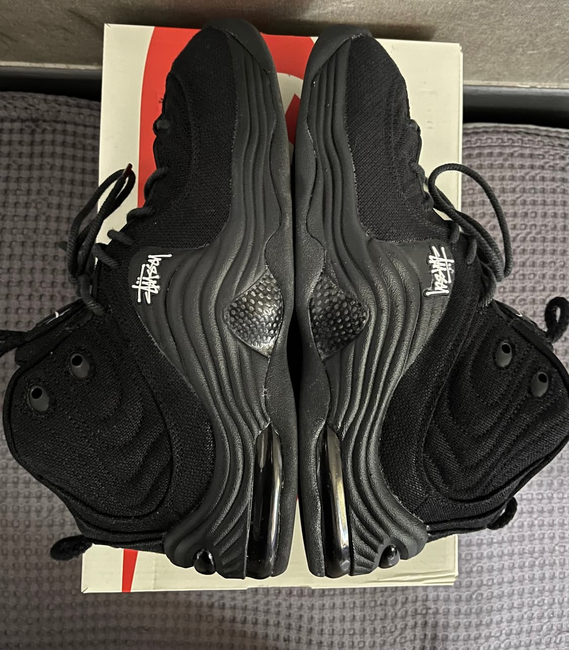 Nike x stussy 에어 페니 2 블랙 285 상품이미지2