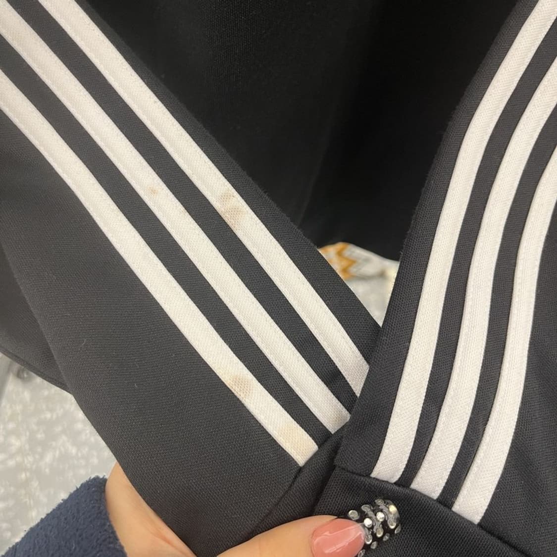 아디다스 유로파 검흰 삼선 져지 집업 100 C10574 상품이미지8