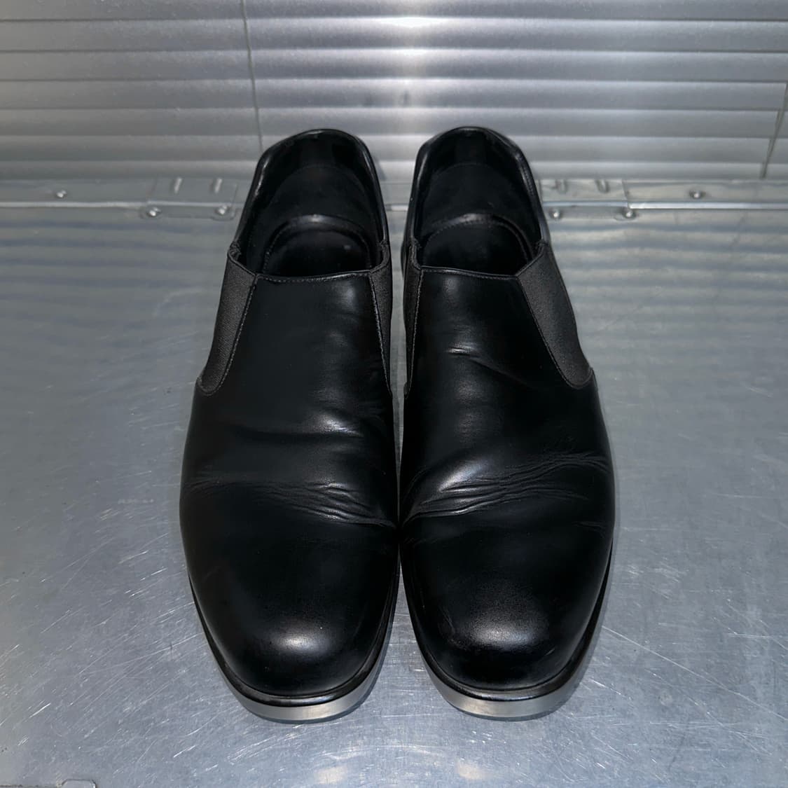 블랙 프라다 스포츠 플랫폼 슬립온 로퍼 로퍼 상품이미지4