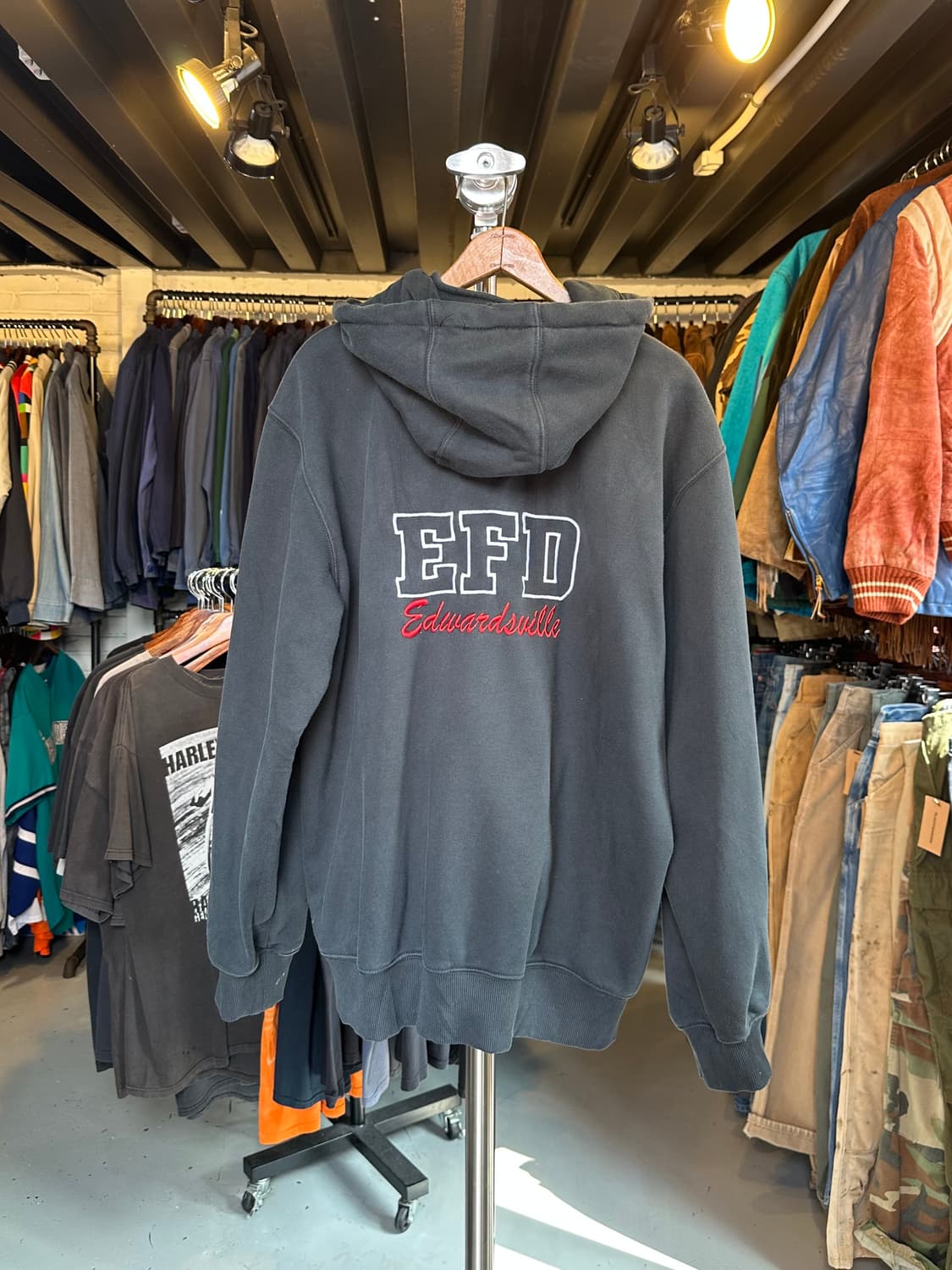 칼하트 헤비웨이트 하프집 페인팅 스웻 후드 상품이미지2