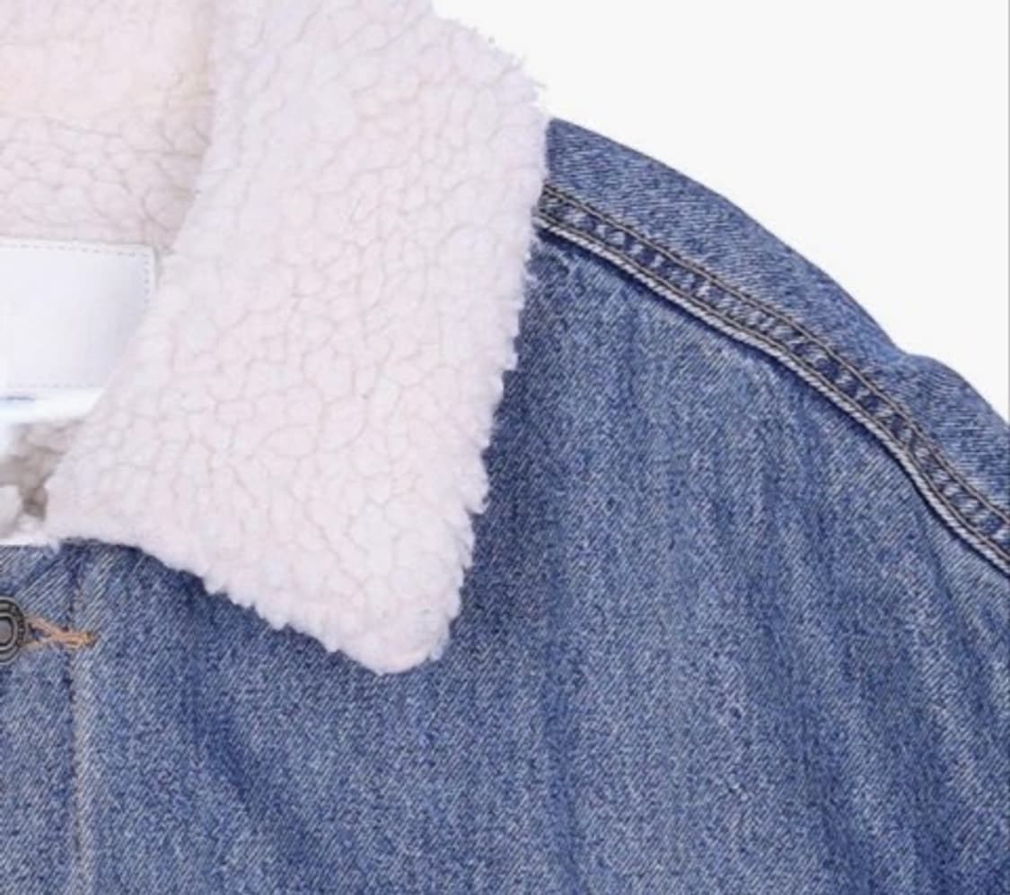 SJYP 양털 데님 오버사이즈 자켓 L size 상품이미지5