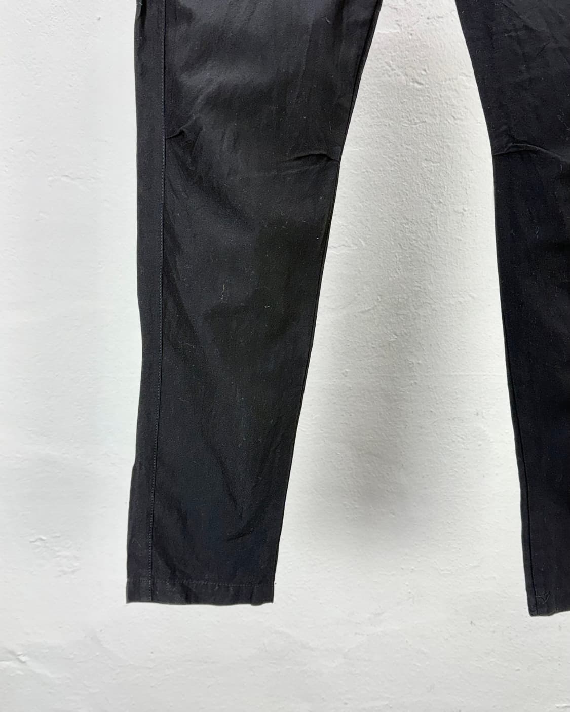 요지야마모토 와이즈 블랙 고시마 슬림 코튼 팬츠 상품이미지4