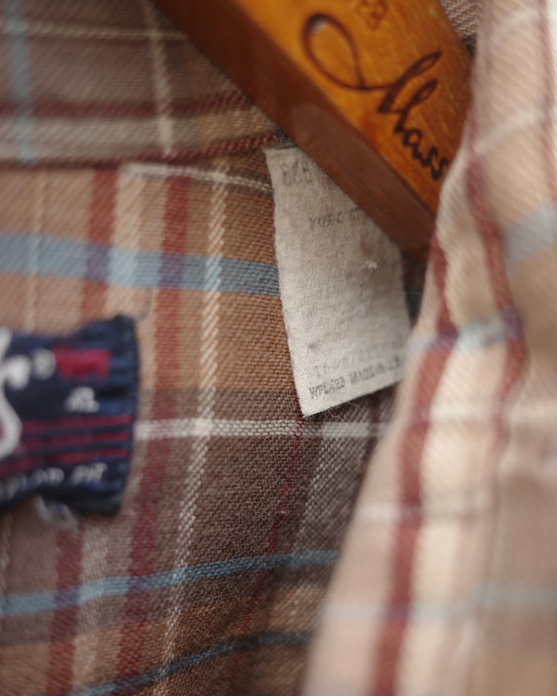 70s Levi’s 체크 플란넬 웨스턴 셔츠 상품이미지3