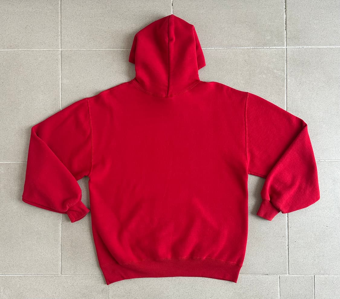90s 빈티지 러셀 후드 레드 L USA 상품이미지2