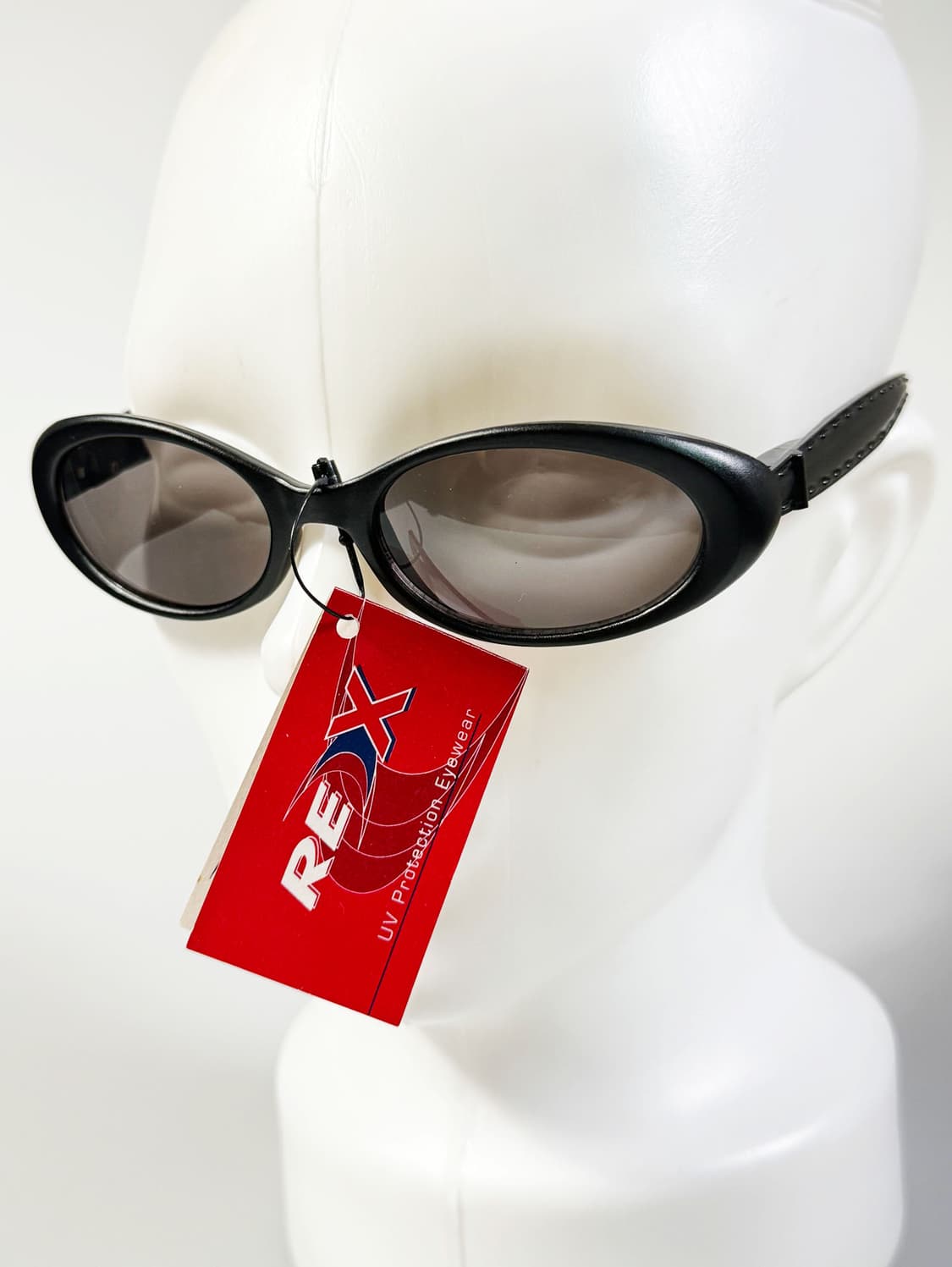 90s REDX 블랙 오벌 프레임 빈티지 선글라스 상품이미지8