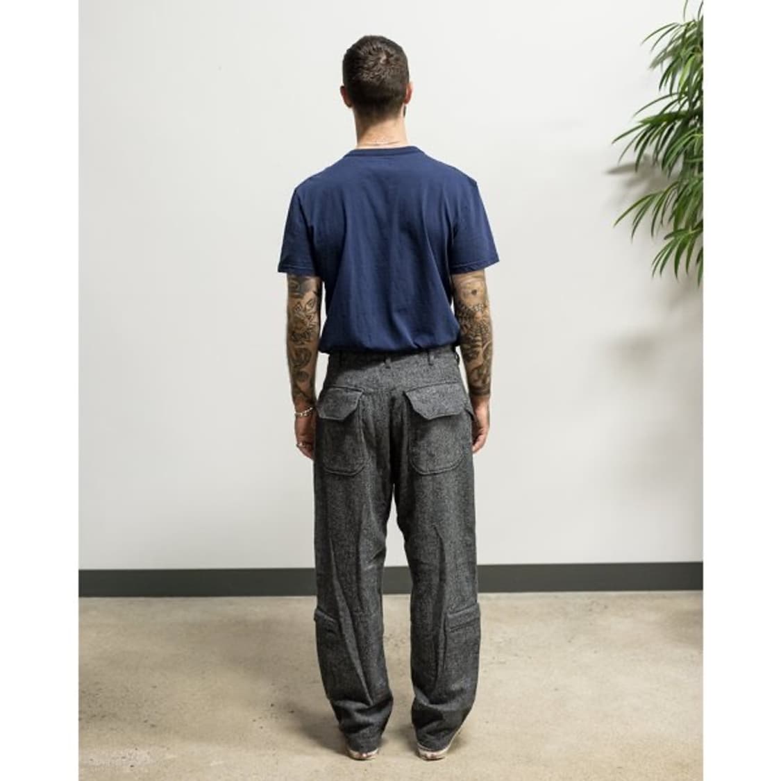 엔지니어드가먼츠 에어크루 울 팬츠 블랙 M 상품이미지2