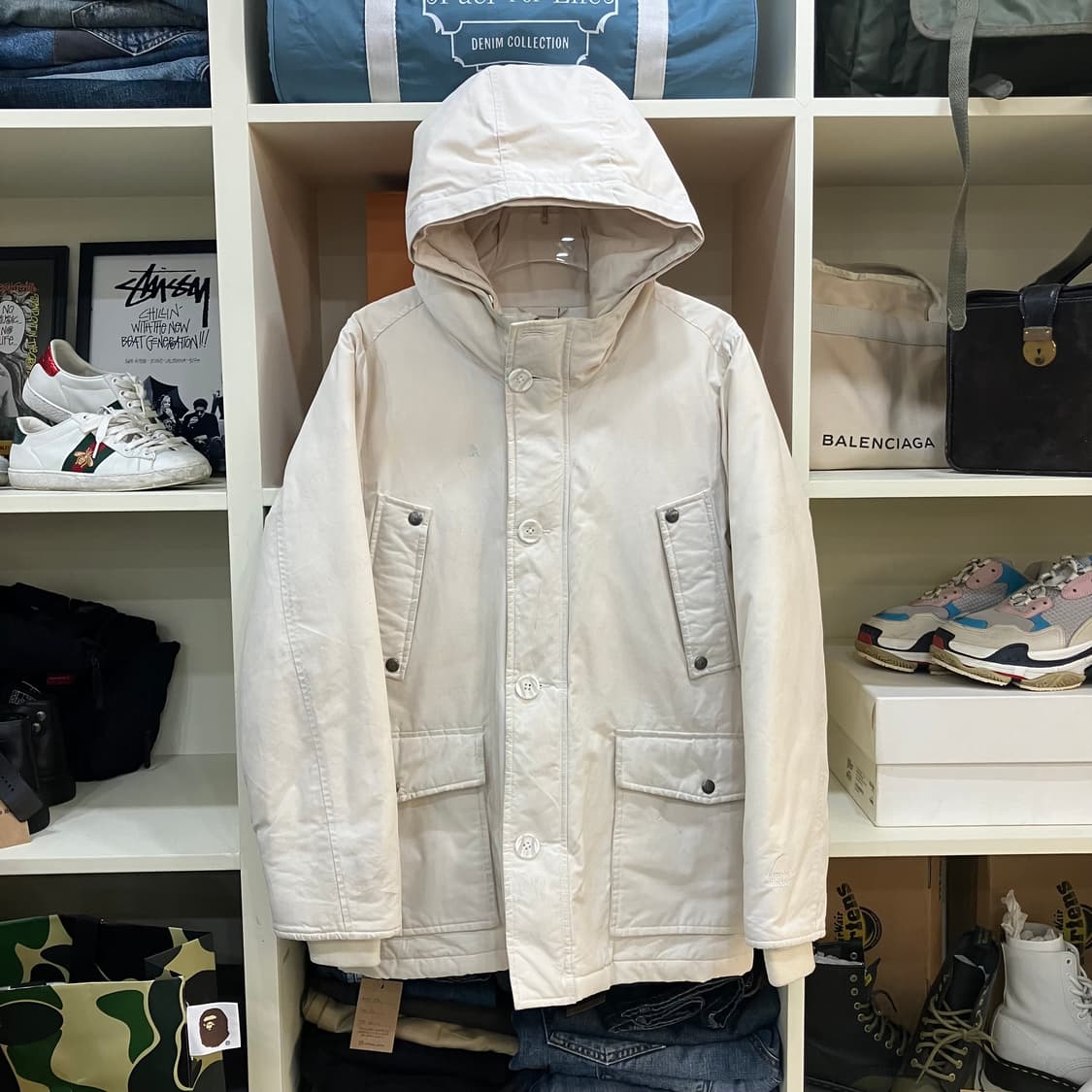 시에라 디자인 아이보리 패딩 점퍼 S 상품이미지1