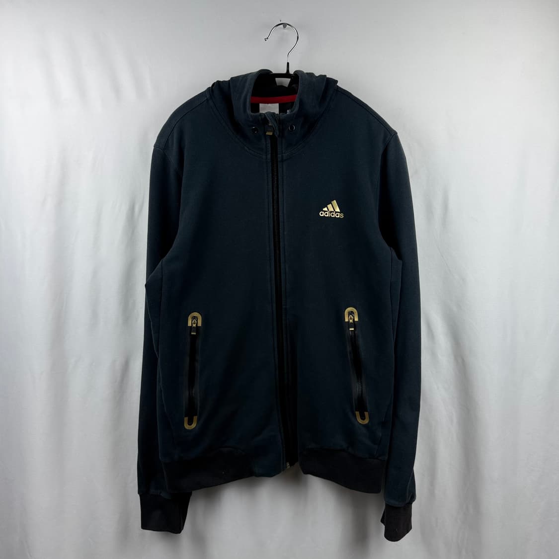 (100) 아디다스 트레이닝 후드집업 블랙 상품이미지2