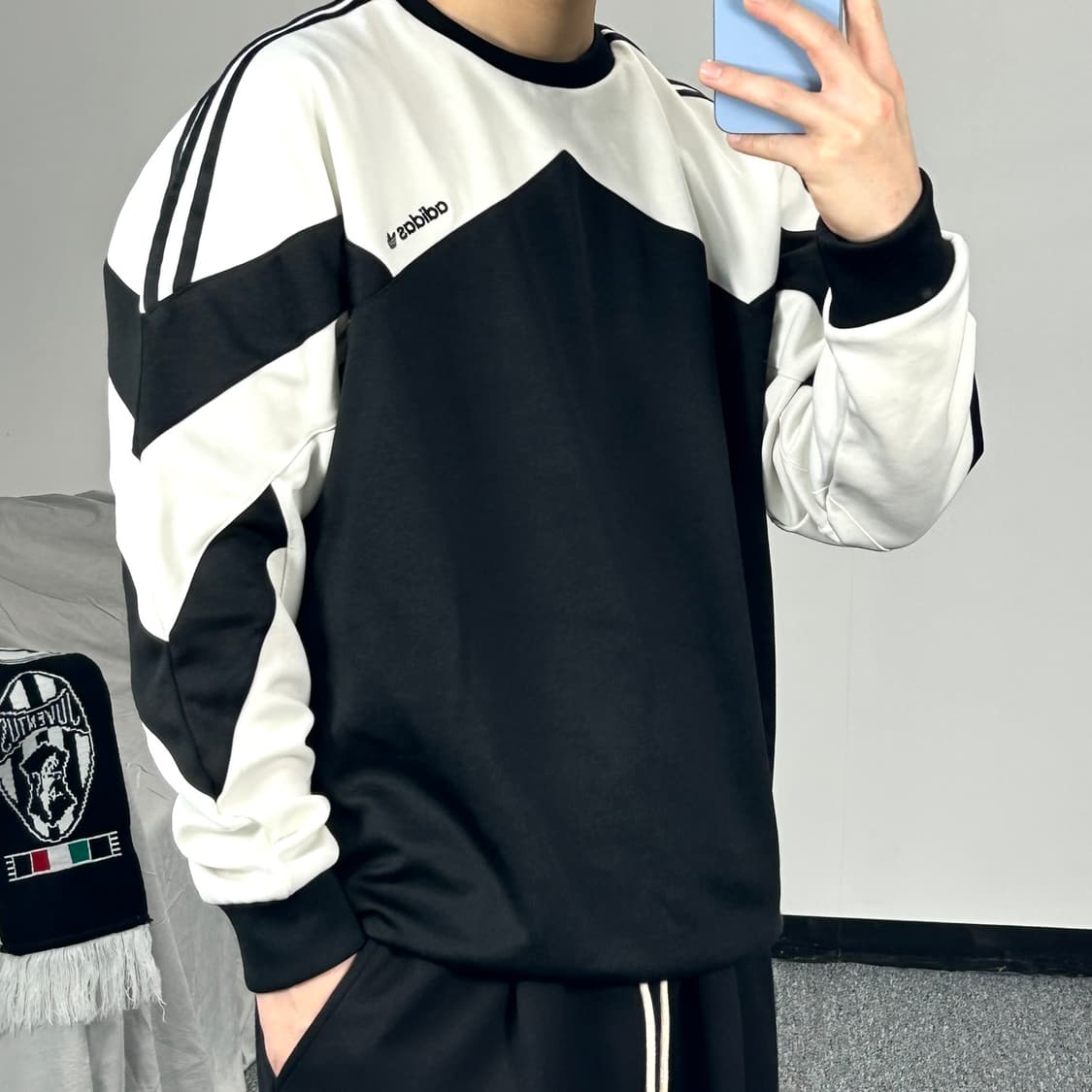 아디다스 팜스톤 오레오 배색 맨투맨 2XL  상품이미지1