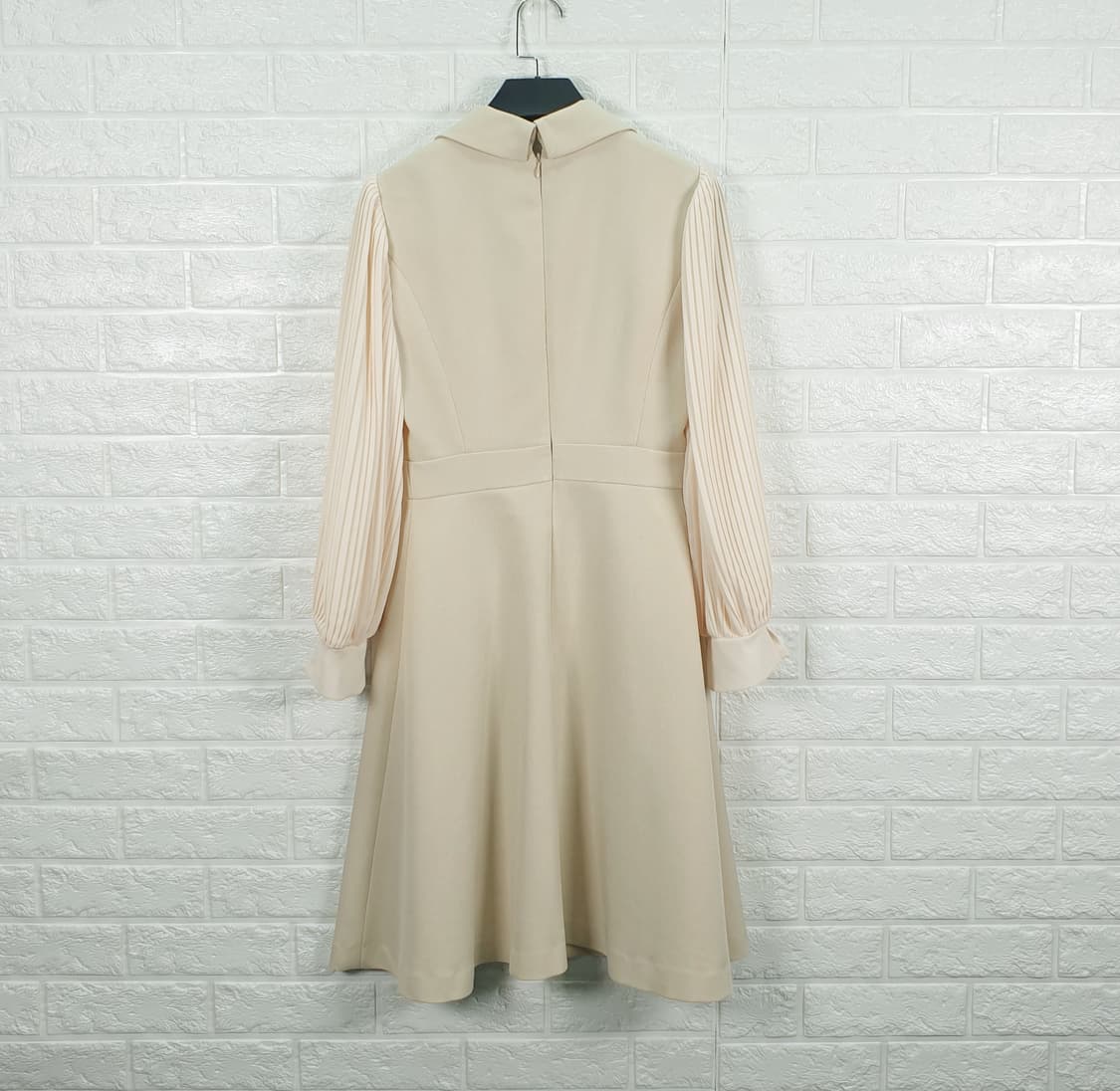 [55]JJ지고트 플리츠 볼륨 소매 카라 원피스 상품이미지3