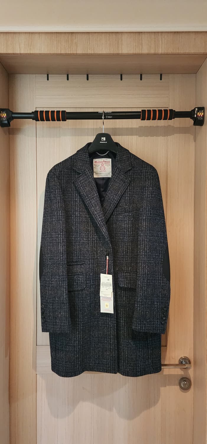 (새상품)빈폴 네이비 해리스트위드 싱글체스터 코트 105 상품이미지7